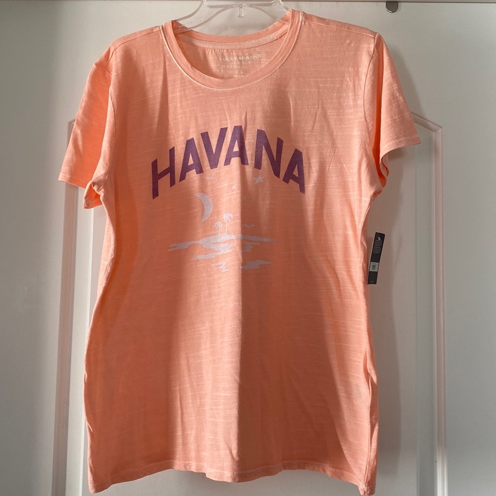 NEW Lucky Brand Havana Novelty Tee